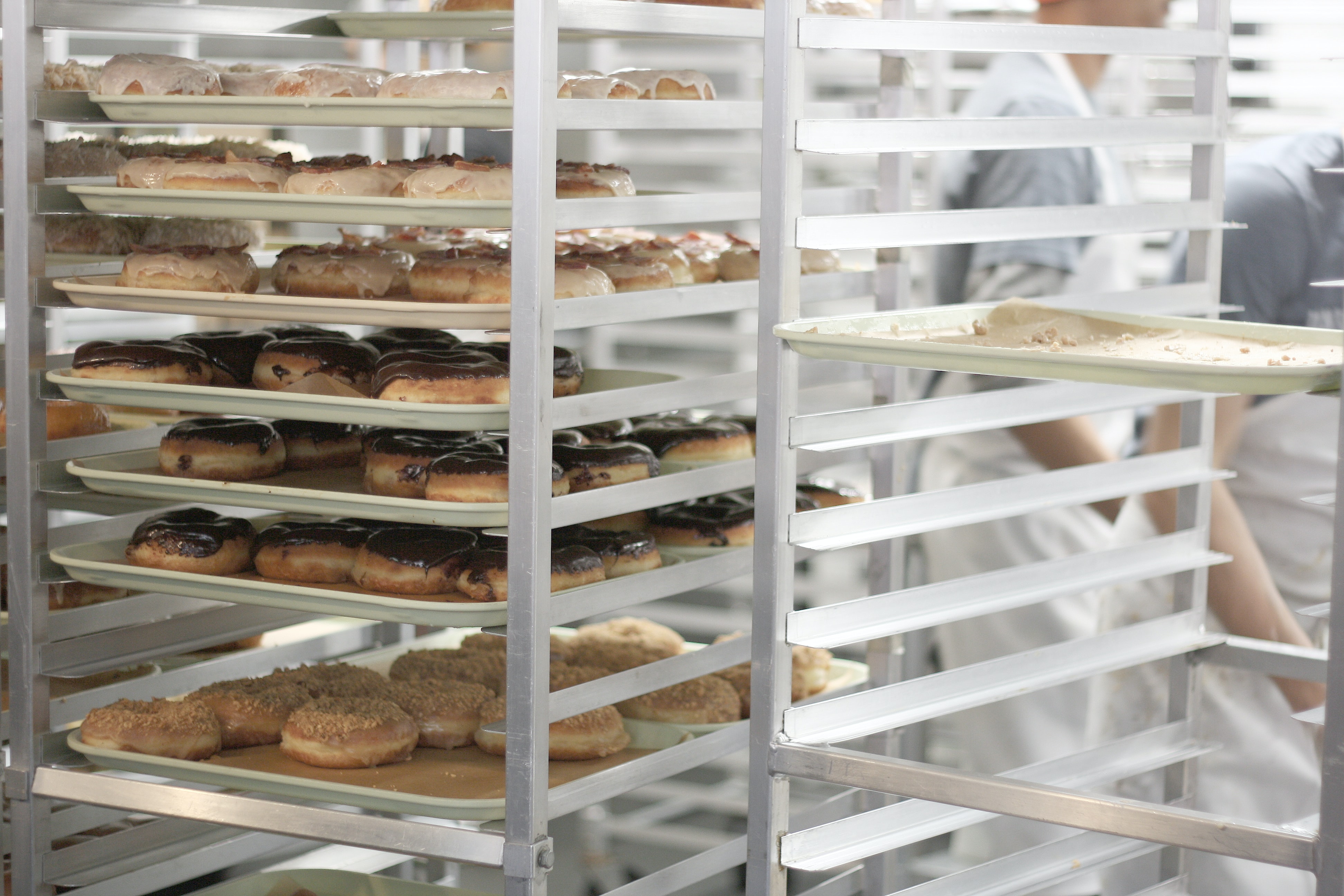 donuts on racks